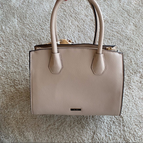 Beige ALDO handbag with ribbon - Picture 4 of 4